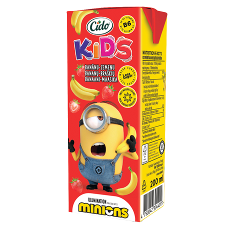 Kõrrejook banaani-maasika 0,2l