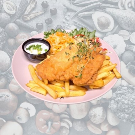 Paneeritud kanafilee juustu-peekoni täidisega