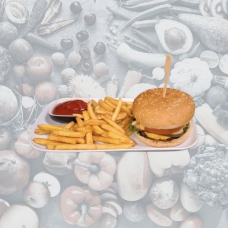 Veiselihaburger + friikad